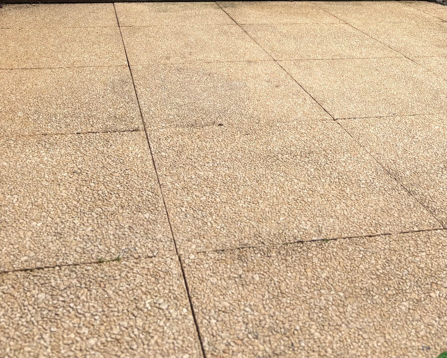 Après nettoyage terrasse