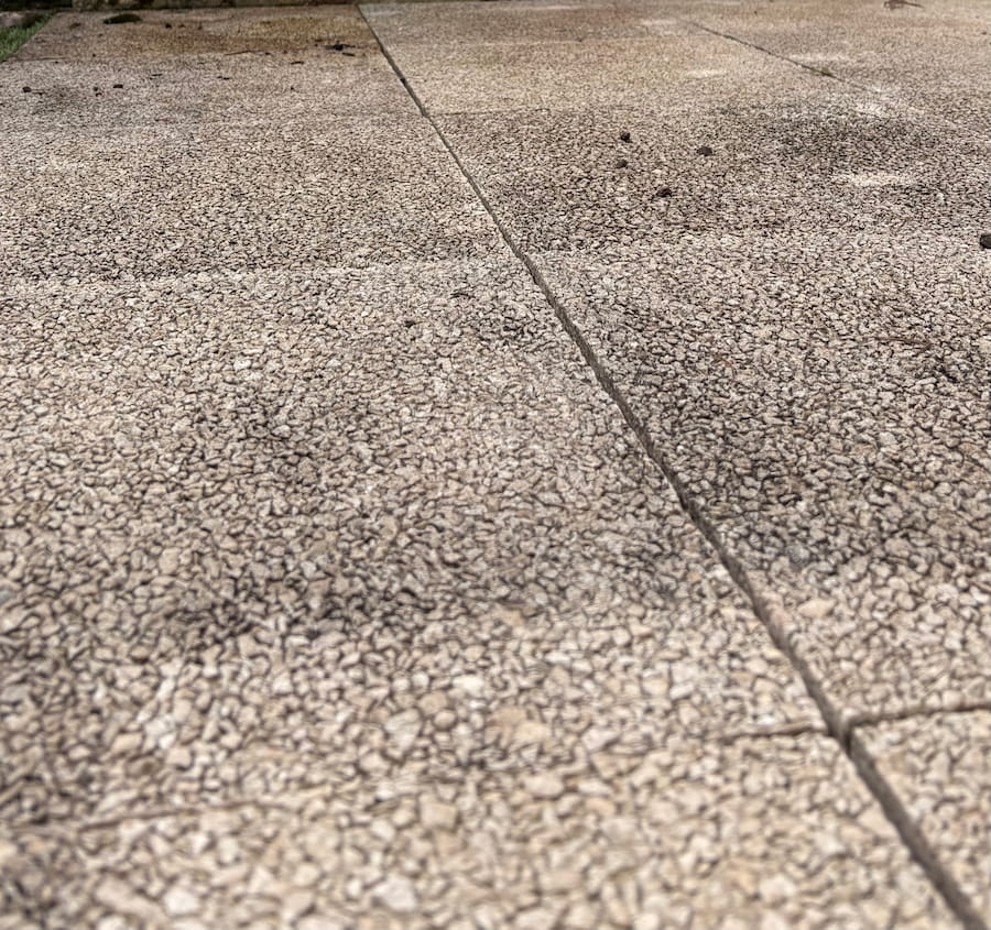 Avant nettoyage terrasse